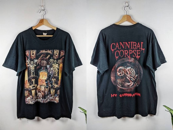 Vintage Cannibal Corpse Merch T-shirt Live Cannibalism 90s - Etsy 日本