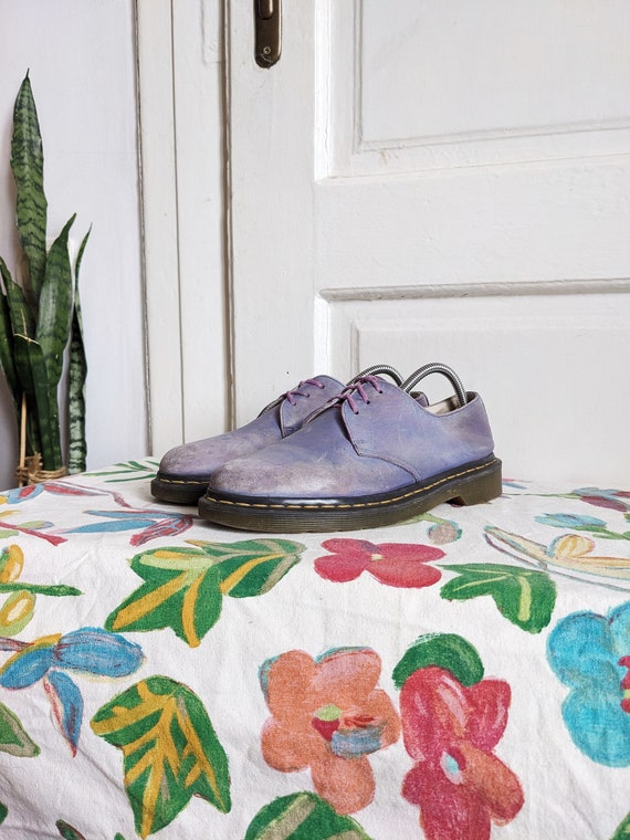 Dr. Martens Purple Oxford Shoes 10084 Shoes Womens Etsy UK