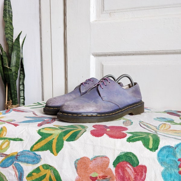 Dr. Martens Purple Oxford Shoes 10084 Shoes Womens