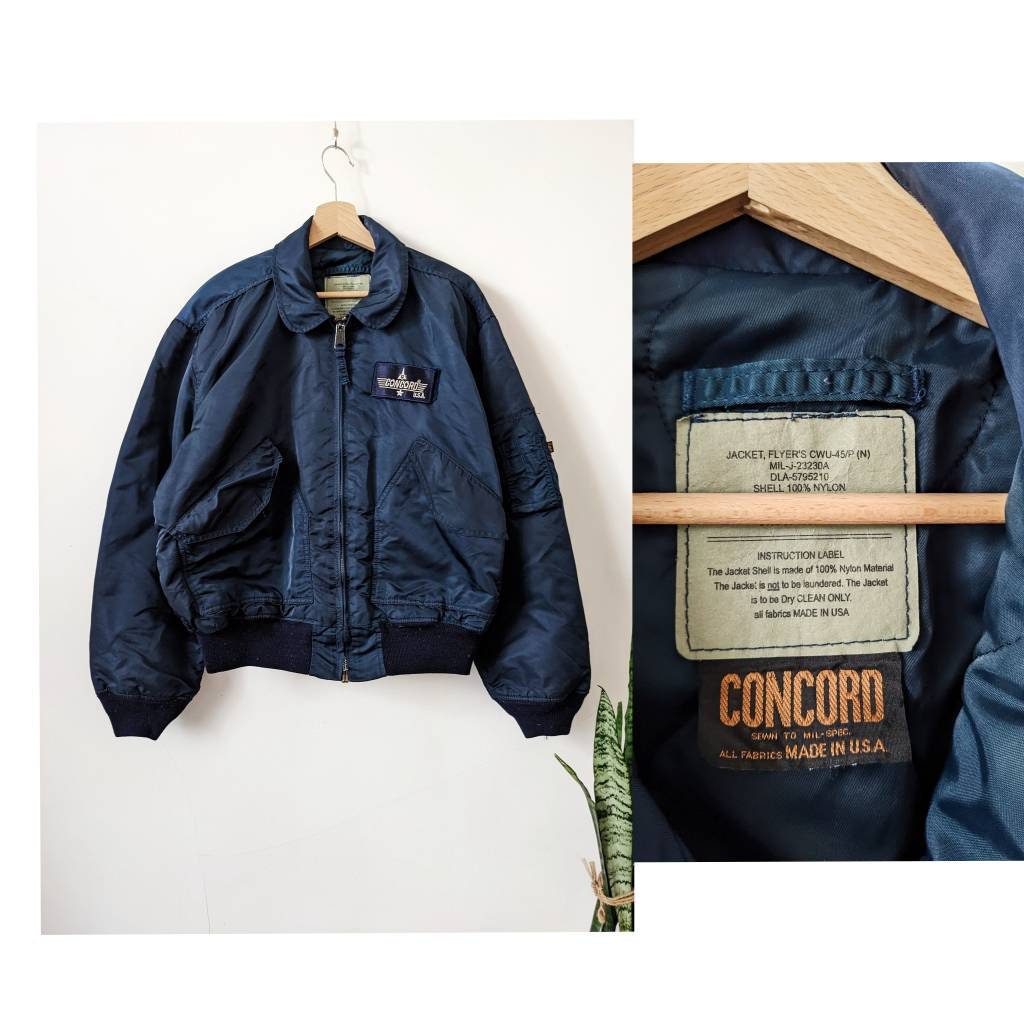 Vintage Flyers Nylon Jacket CWU 45 USAF Concord USA - Etsy Israel