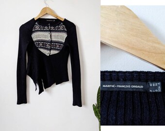 Marithe Francois Girbaud Wool Jumper  Y2k Avant-garde