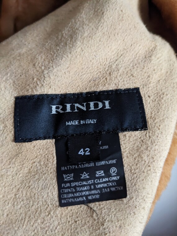 Rindi Patchwork Fur Leather Jacket Shearling - image 4