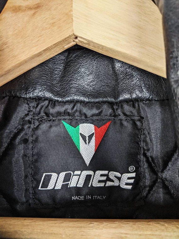 Dainese Women Leather Motorcycle Jacket Black Ita… - image 10