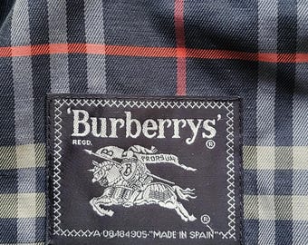 Vintage Burberrys Harrington Jacket | Navy Blue, Nova Check Lining