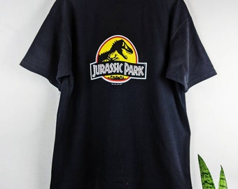 T*M様 Jurassic Park Tシャツ 1992年製 ブラック Vintage 1992 Jurassic Park Lightning Shirt - TokoPyramid