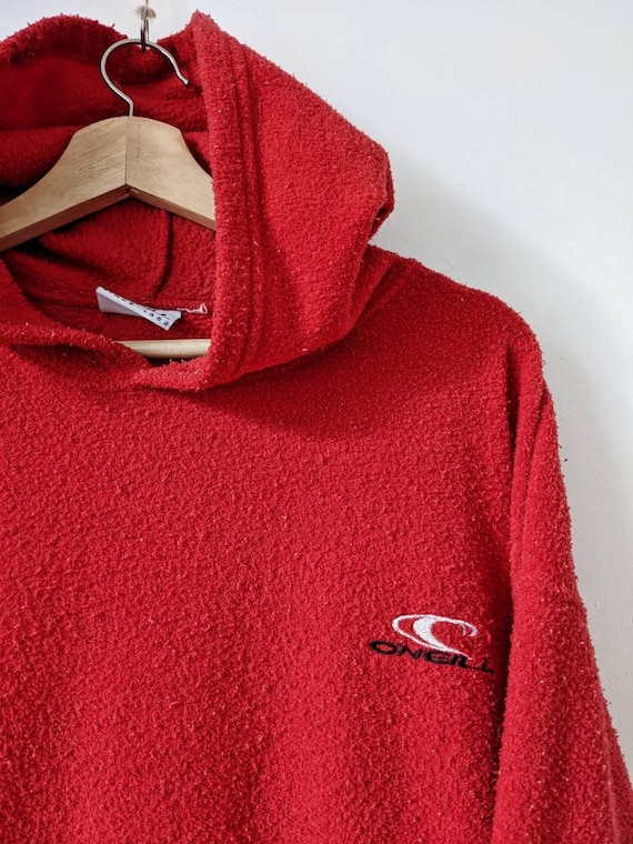 O\'neill Streetwear - Red Etsy Hoodie USA Vintage 90s