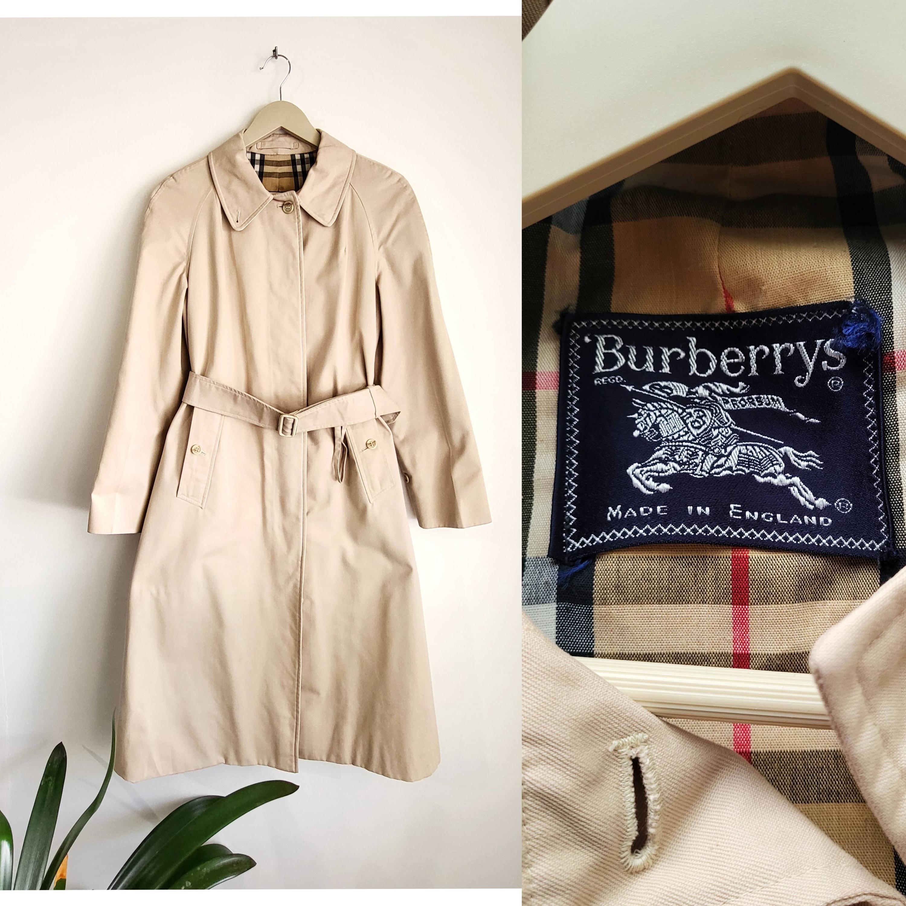 Burberry 80s Trench - Etsy Canada