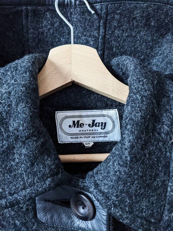 Vintage Wool Coat Me-jay Montreal Women's Hooded - Etsy