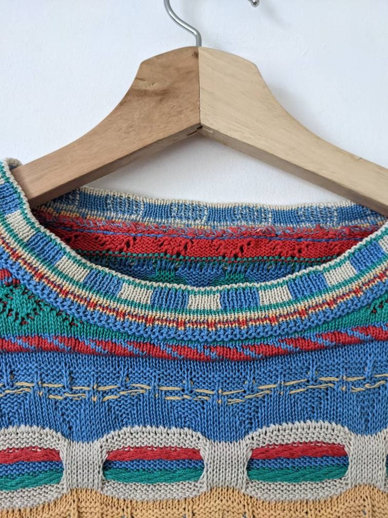 Vintage Women Multicolor Coogi Style Sweater image 5