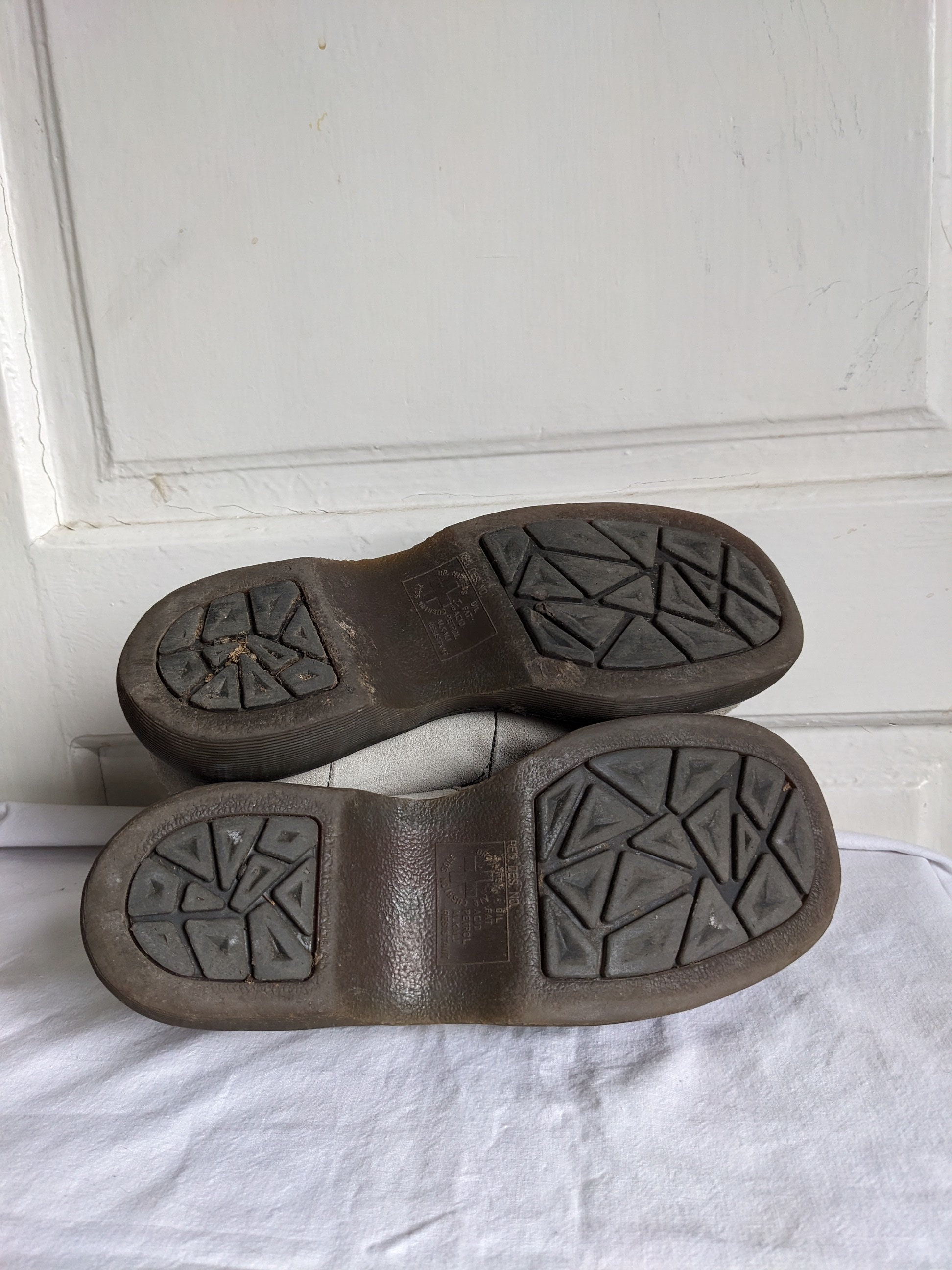 Vintage Dr. Martens 8349 Chunky Suede Shoes England - Etsy