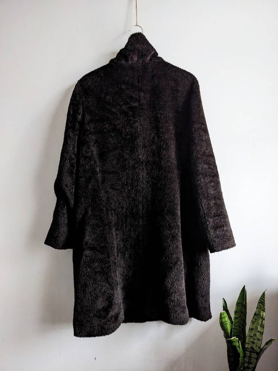 Alpaca Wool Coat | Dark Brown Winter Jacket | Saint Jacques - Etsy