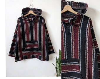 Mexican Baja Hoodie Blanket Aztec