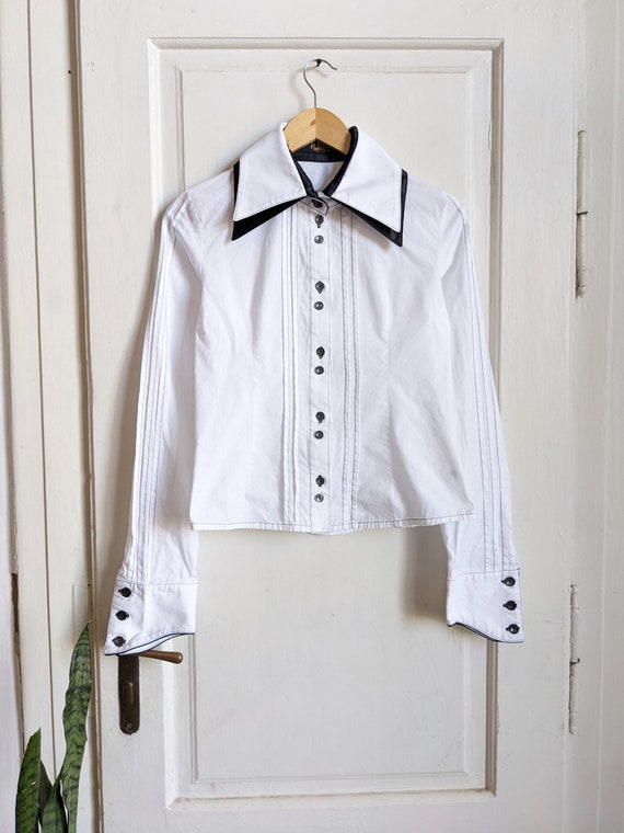 Gothic Lolita White Blouse Womens J Fashion Victorian Shirt Alice