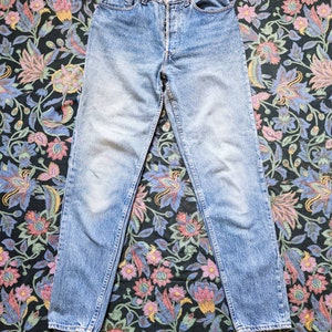 Vintage Levi's 901 Boyfriend Jeans USA 80s Stone Washed Mom Jeans image 6