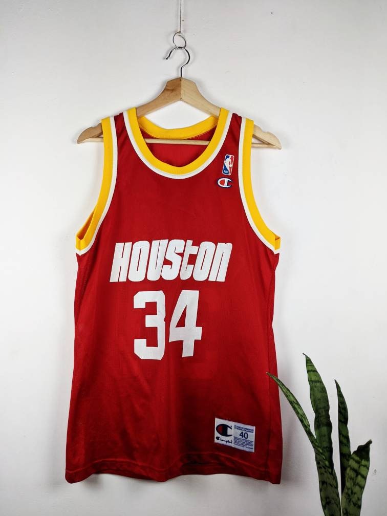 3 Colors Houston Legend Throwback Mens #34 Hakeem Olajuwon Basketball Jersey