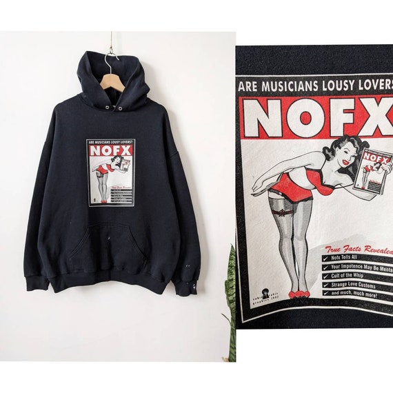 Vintage NOFX Merch Hoodie 1997 Saved My Sex Life Tultex Punk