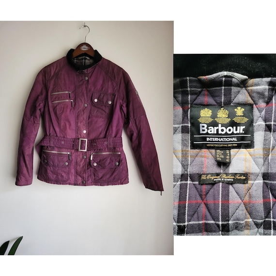 Barbour International Duke Wax Jacket SizeS Motorcycle