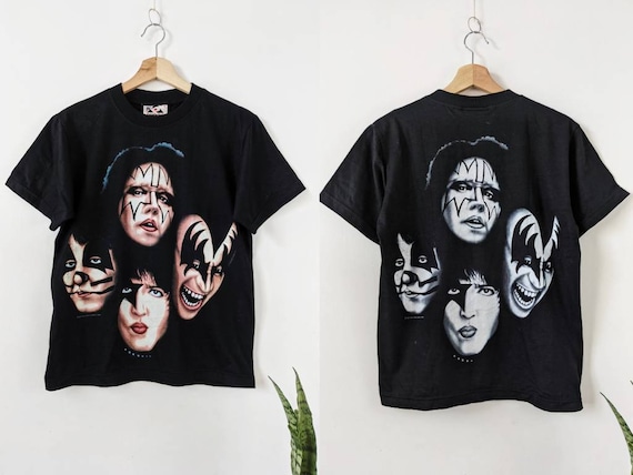 Vintage Kiss 1996 Merch T-shirt Double Side Alive - Etsy Vintage Kiss 1996 Merch T-shirt Double Side Alive - Etsy