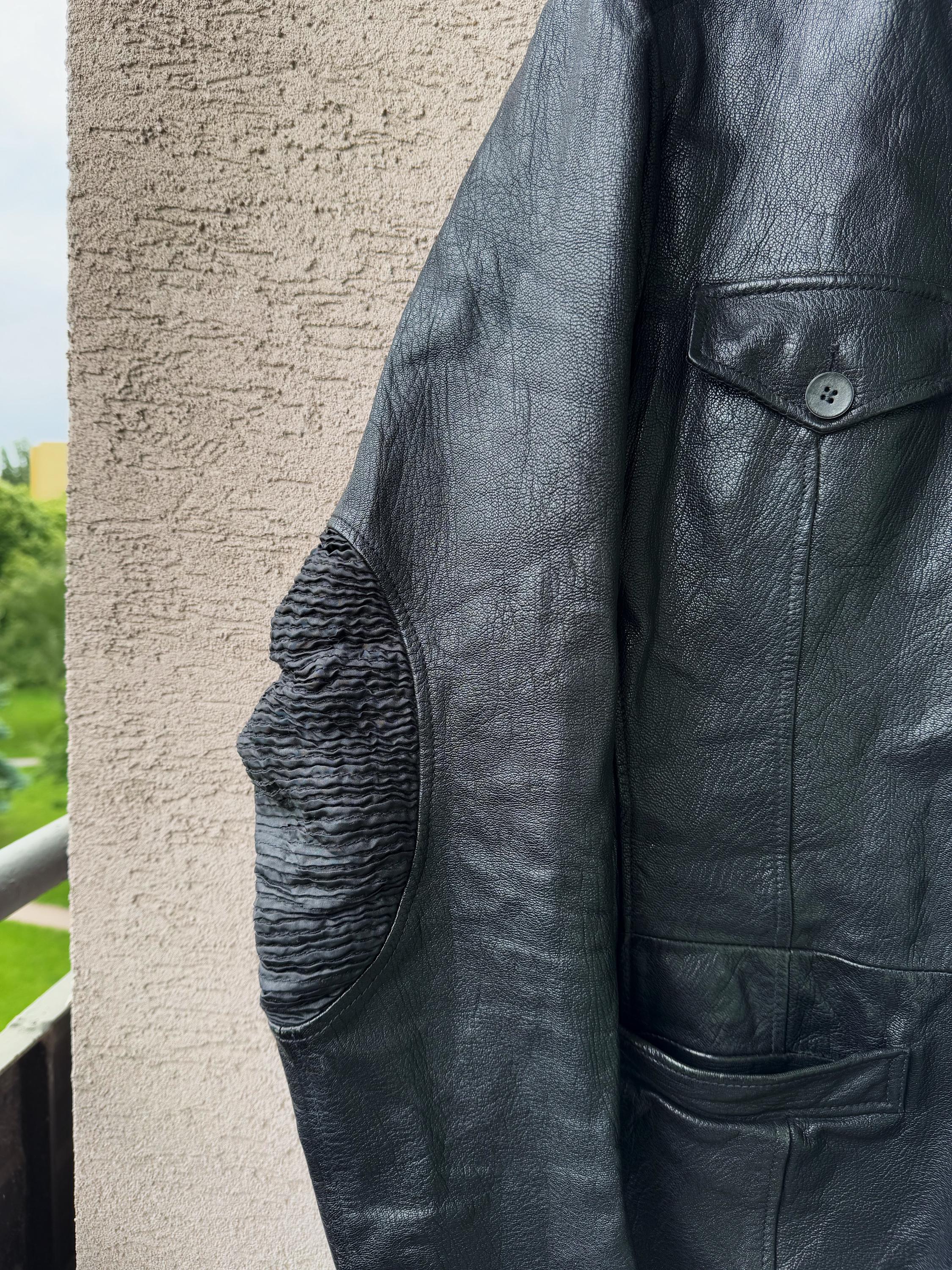 ジャケット・アウター Archive EMPORIO ARMANI leather jacket Emporio Armani Leather Jacket | Black | FARFETCH
