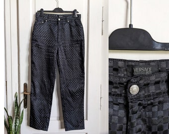 ヴィンテージ ヴェルサーチ 90年代 ブラック ピノキエット パンツ