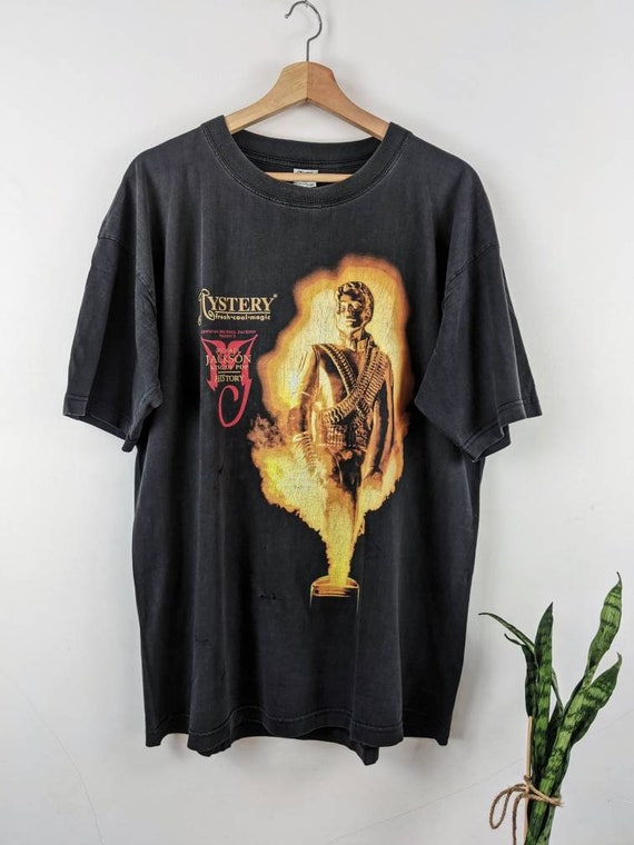 Vintage Michael Jackson Mystery Merch T-shirt Double Side Vintage Michael Jackson Mystery Merch T-shirt Double Side