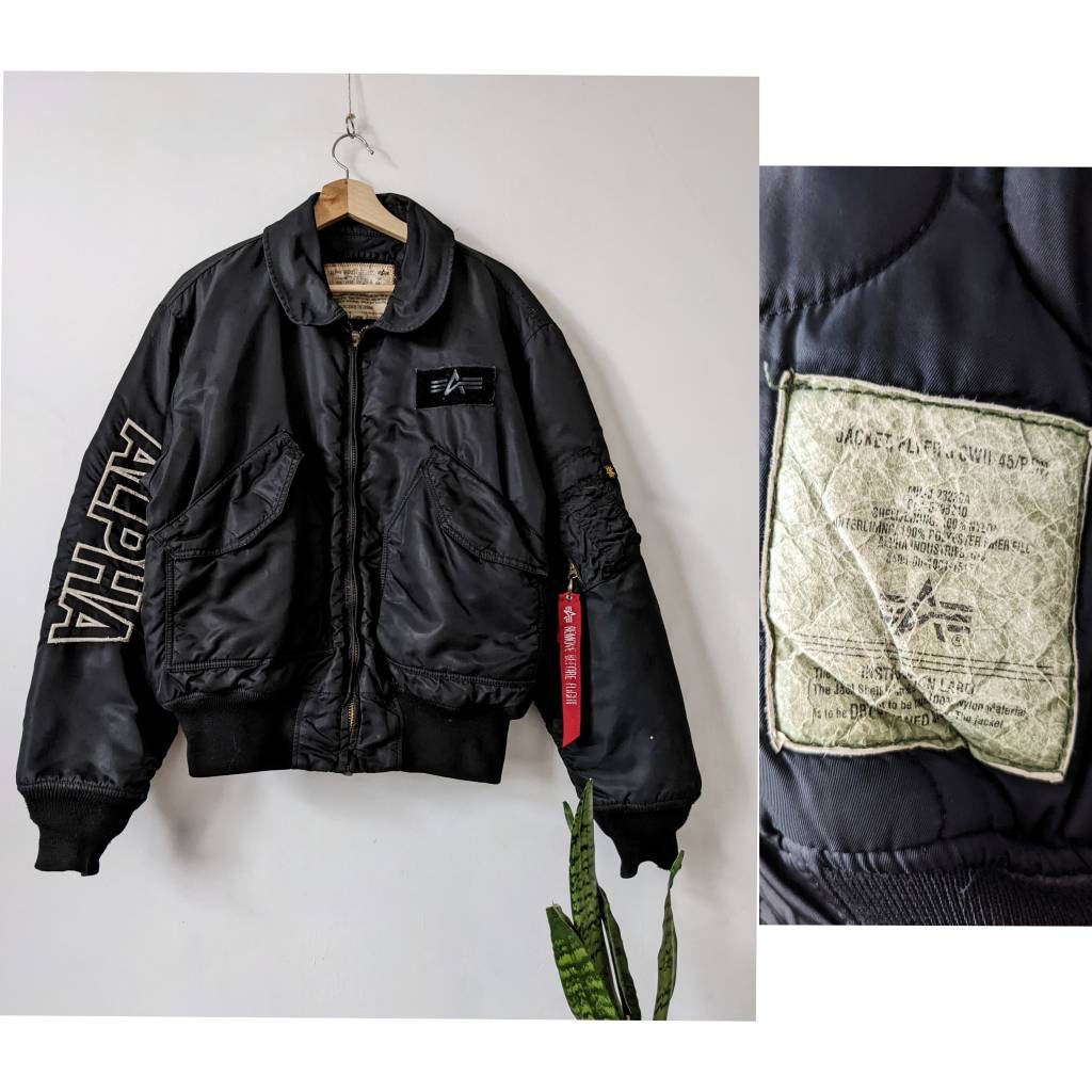 Vintage Alpha Industries Jacket Cwu 45 P Etsy Israel