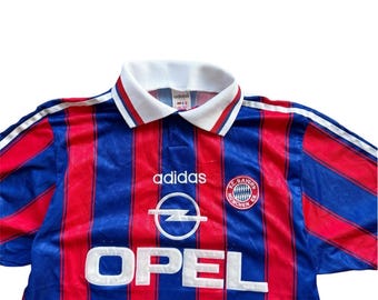 Vintage Bayern Munich 1995-97 Home Jersey | Adidas Opel Football