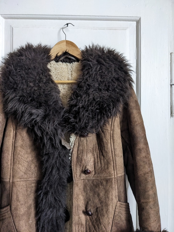 Vintage Suede Fur Coat Fredrikson Jyvaskyla Finland Winter