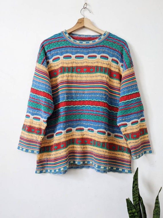 Vintage Women Multicolor Coogi Style Sweater
