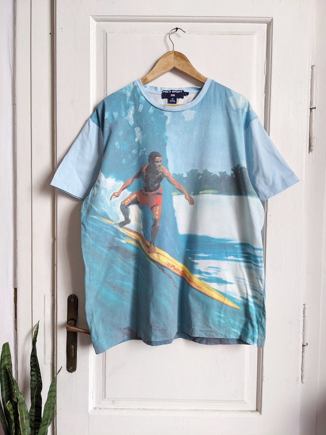 Vintage Polo Sport T-shirt Surfing Wave Print - Etsy