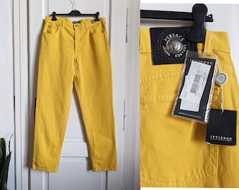 Vintage Versace Jeans Couture Yellow Jeans NWT