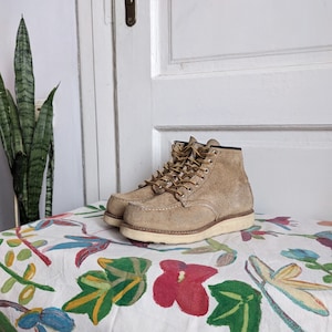 Red wing moc toe top sand