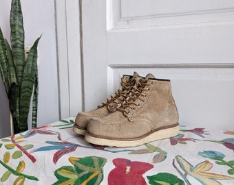 Vintage Red Wings Irish Setter 8173 Suede Moc Toe USA - Etsy New