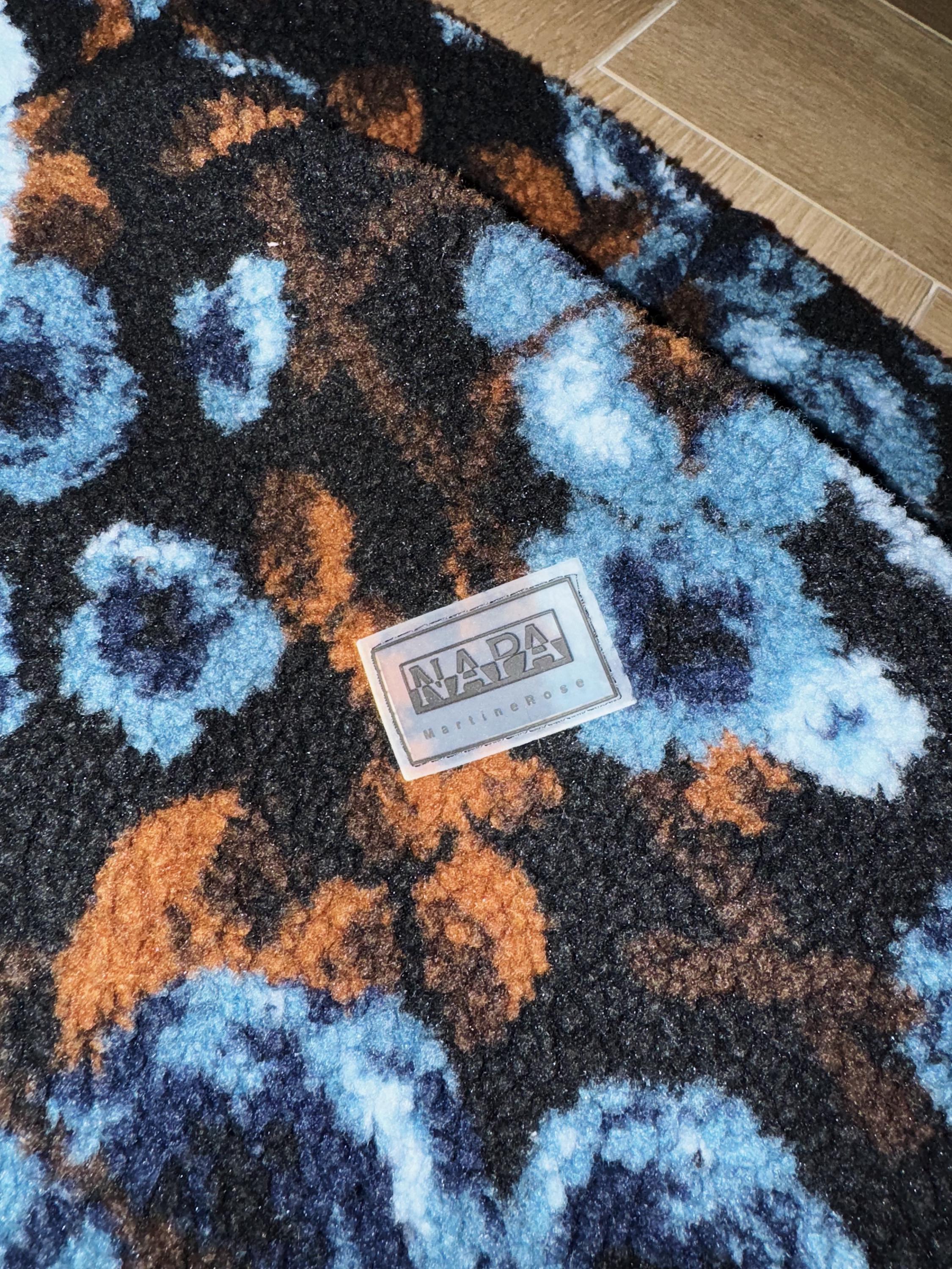 martinerose 18aw 青バラ　フリース Napa by Martine Rose Floral Teddy Fleece Jacket | AW18 Rare