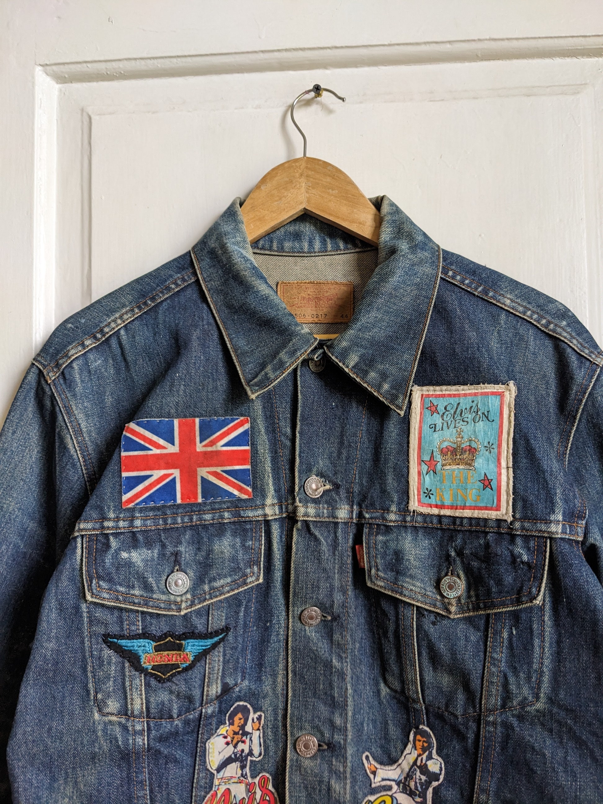 Vintage Levi's Denim Trucker Jacket 70506-0217 Red Tab - Etsy