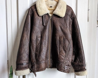 Fedeless Military Inc New York Type B3 Sheepskin Flight Shearling