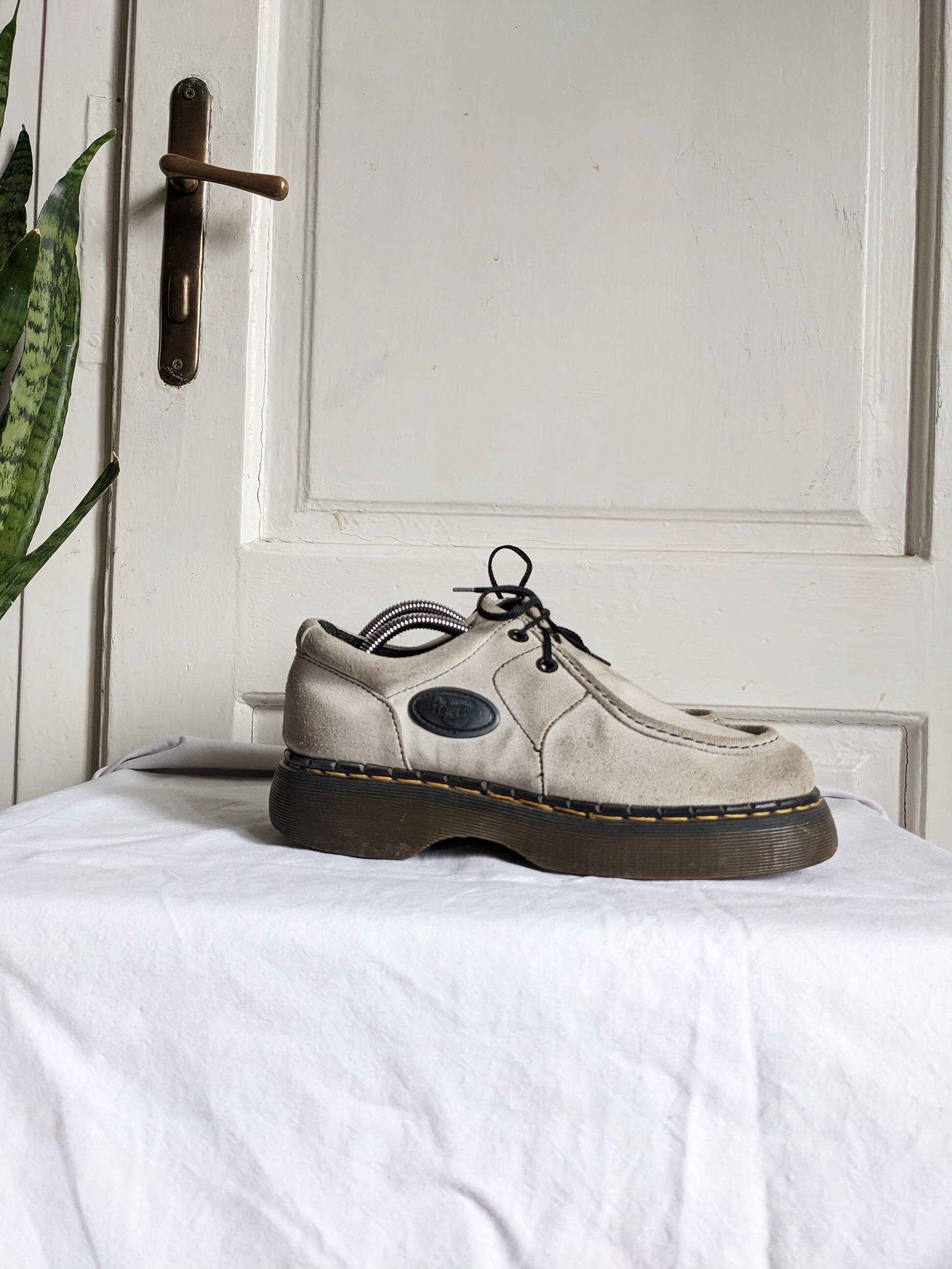 Vintage Dr. Martens 8349 Chunky Suede Shoes England - Etsy