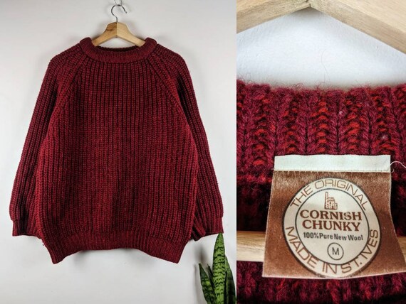 Vintage Cornish Chunky Women Wool 