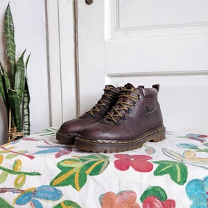 Vintage Dr Martens Hiker Boots Brown Leather | Made England  display picture 1