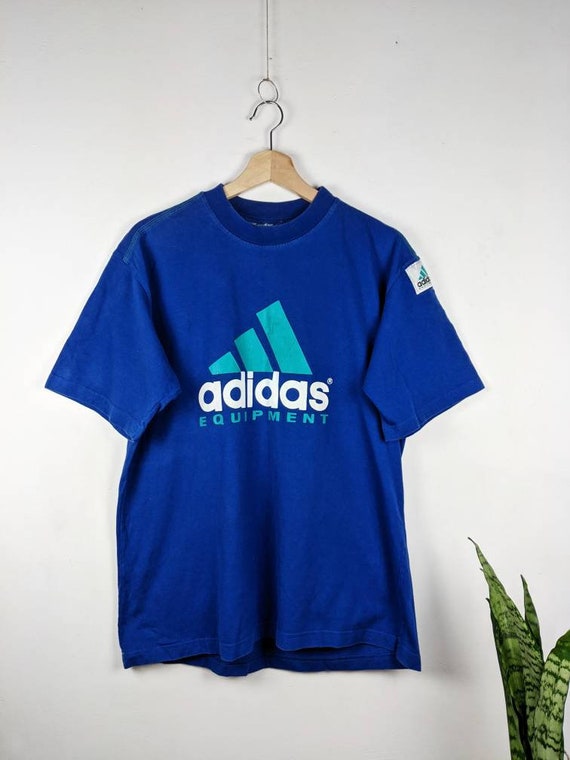 Camiseta Vintage Adidas Equipment Logo 90 - Etsy España