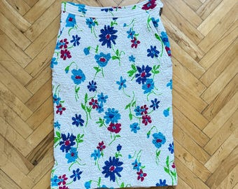 Vintage Yves Saint Laurent rive gauche floral skirt