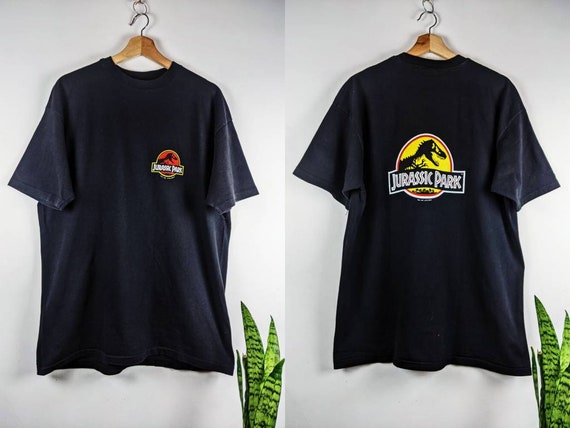Vintage Jurassic Park 1992 Movie Merch T-shirt Double Side