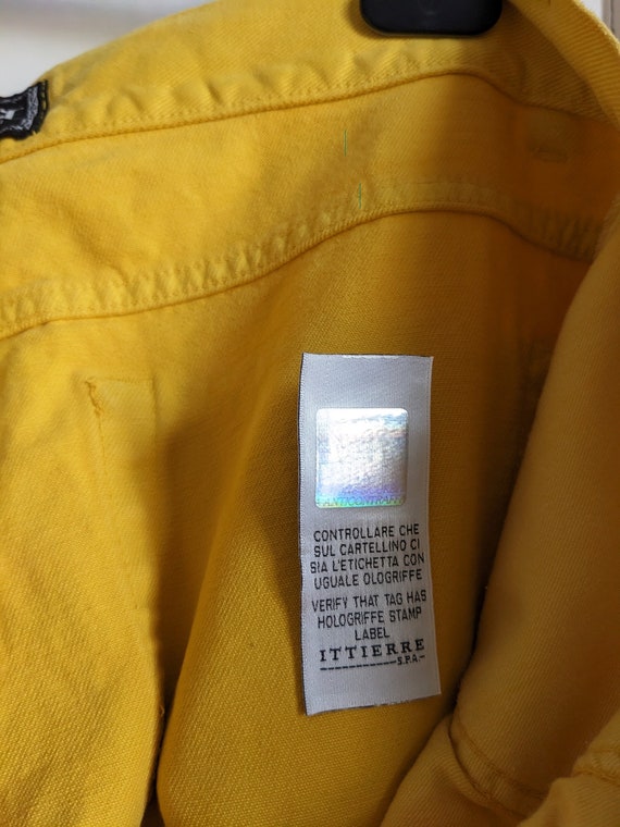 Vintage Versace Jeans Couture Yellow Jeans NWT - image 3