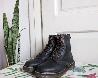 Vintage Dr Martens 1460 Black Leather Boots Doc Martens