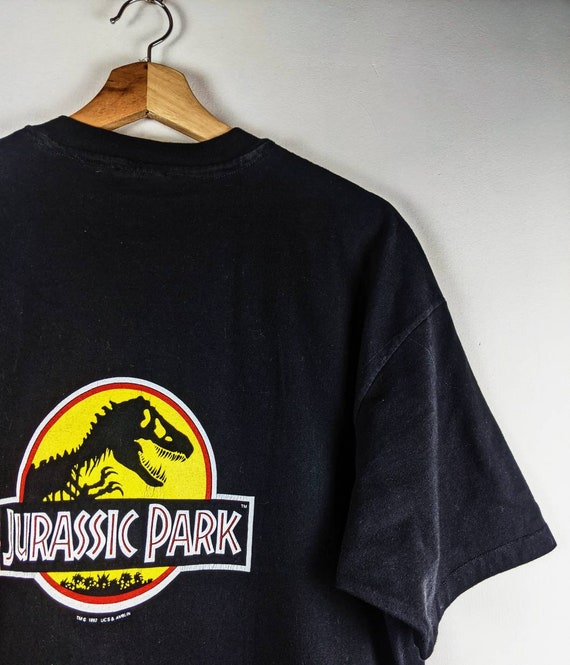 T*M様 Jurassic Park Tシャツ 1992年製 ブラック Vintage Jurassic Park 1992 Movie Merch T-shirt Double Side