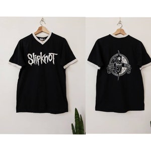 00s Slipknot Merch T-Shirt Double Side Nu Metal