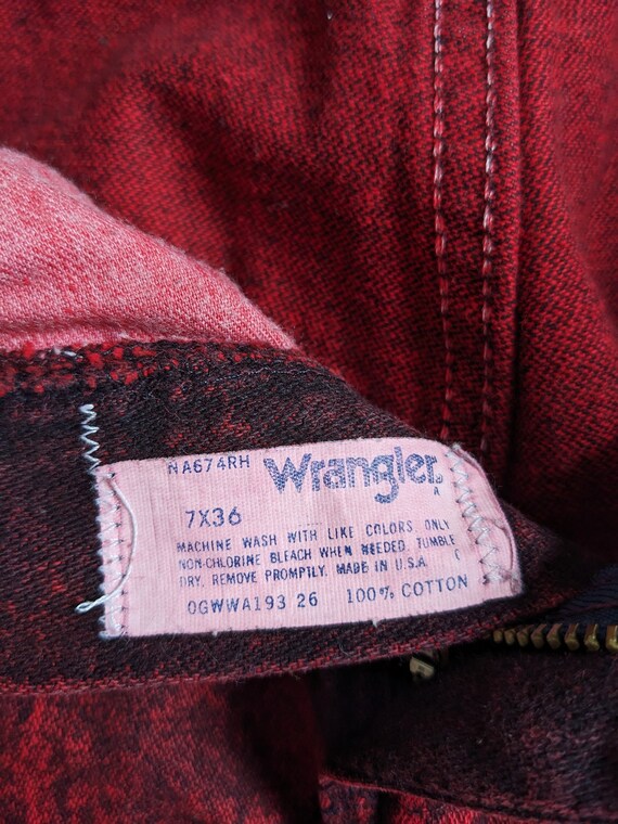 Vintage Wrangler Womens Jeans High Waist red acid… - image 4