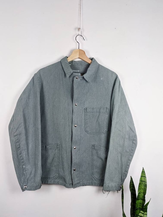 Vintage French Chore OLIVE Work Jacket Pants Sanf