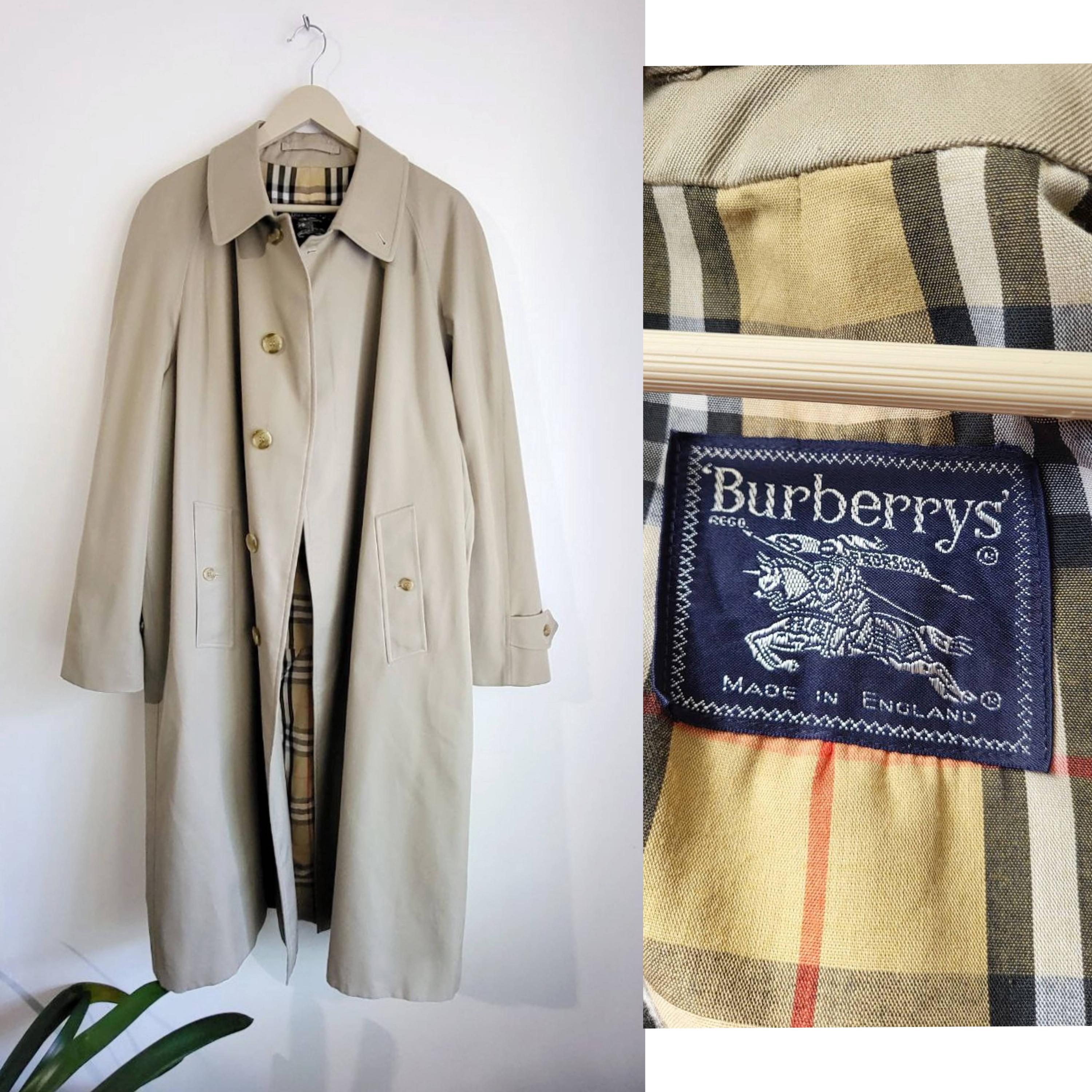 Vintage Burberry Trench Coat - Etsy