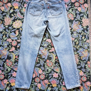 Vintage Levi's 901 Boyfriend Jeans USA 80s Stone Washed Mom Jeans image 4